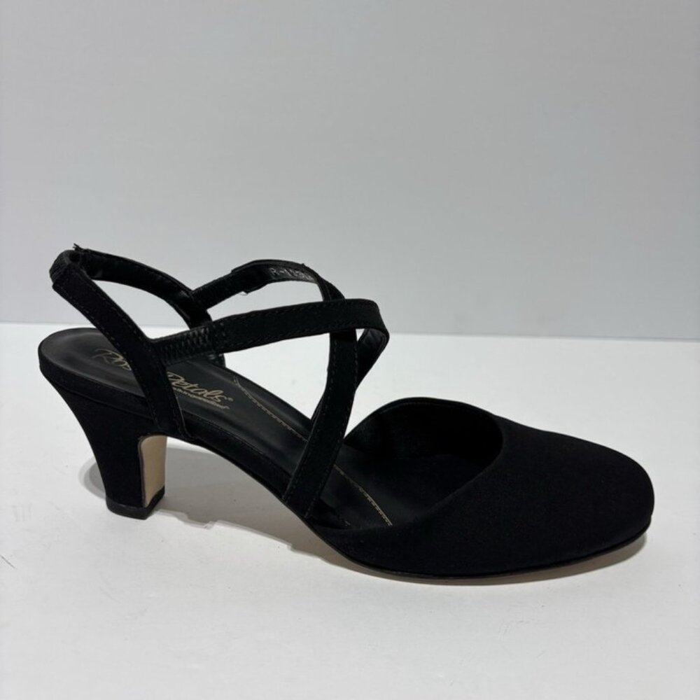 Walking Cradles Women’s Rose Petals Caliente Pumps Black, Size 7.5 Narrow
